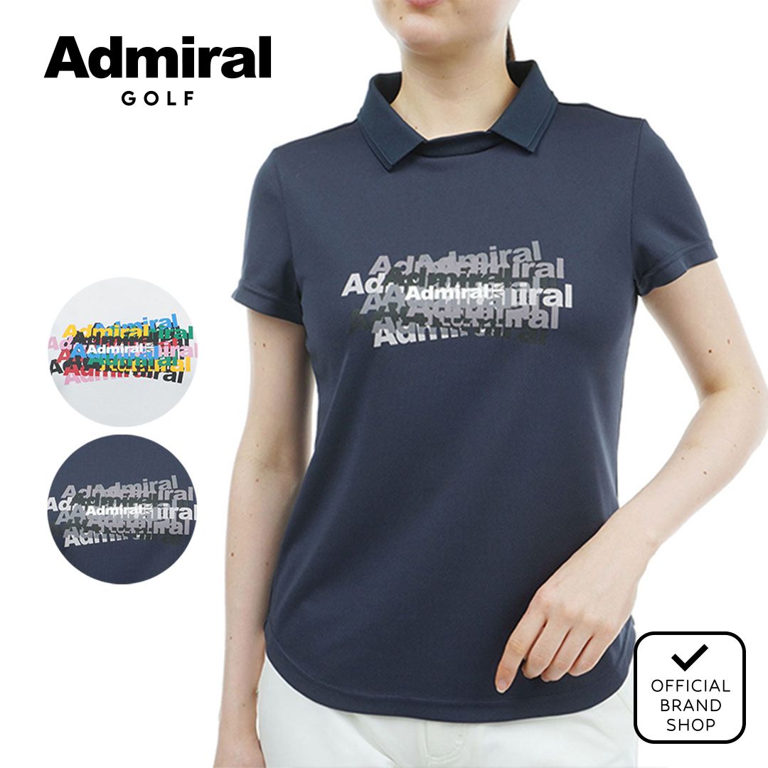 【40%OFF】【正規販売店】[Admiral GOLF] フロントロゴ 衿付きTEE ゴルフウェア