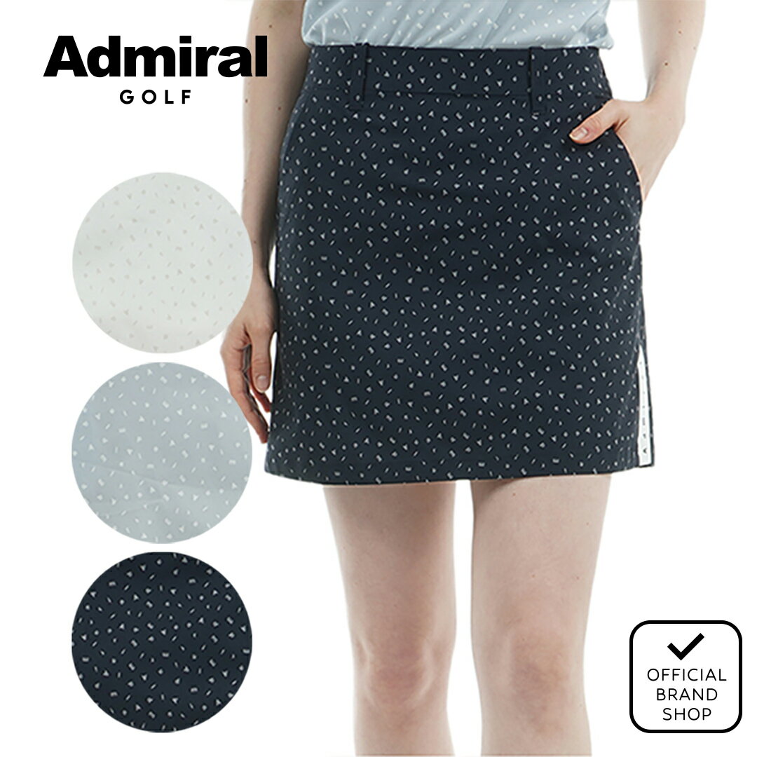 【正規販売店】 [Admiral GOLF] ドライタフタ ダンシングロゴスカート ゴルフウェア スカート レディース ゴルフ ウェア 撥水 ストレッチ ハイテンション おしゃれ ウエストゴム 春夏 セットアップ アドミラル ADLA526 ヤマニゴルフ(4)