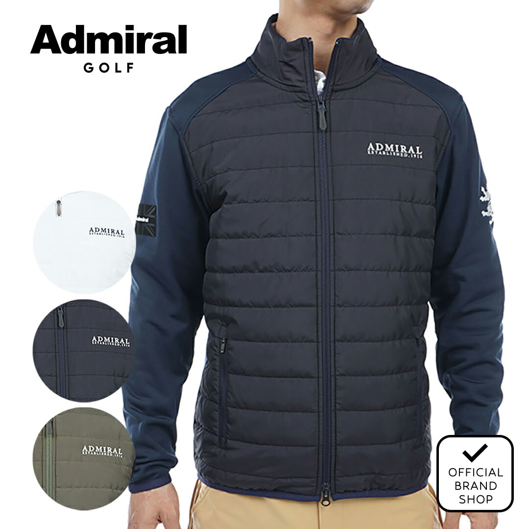 【40%OFF】【正規販売店】[Admiral GOLF] 23F パデッド ハイブリッドジャケット ゴルフウェア ジャケット メンズ ゴルフ ウェア アウター アドミラル ADMA379 ヤマニゴルフ