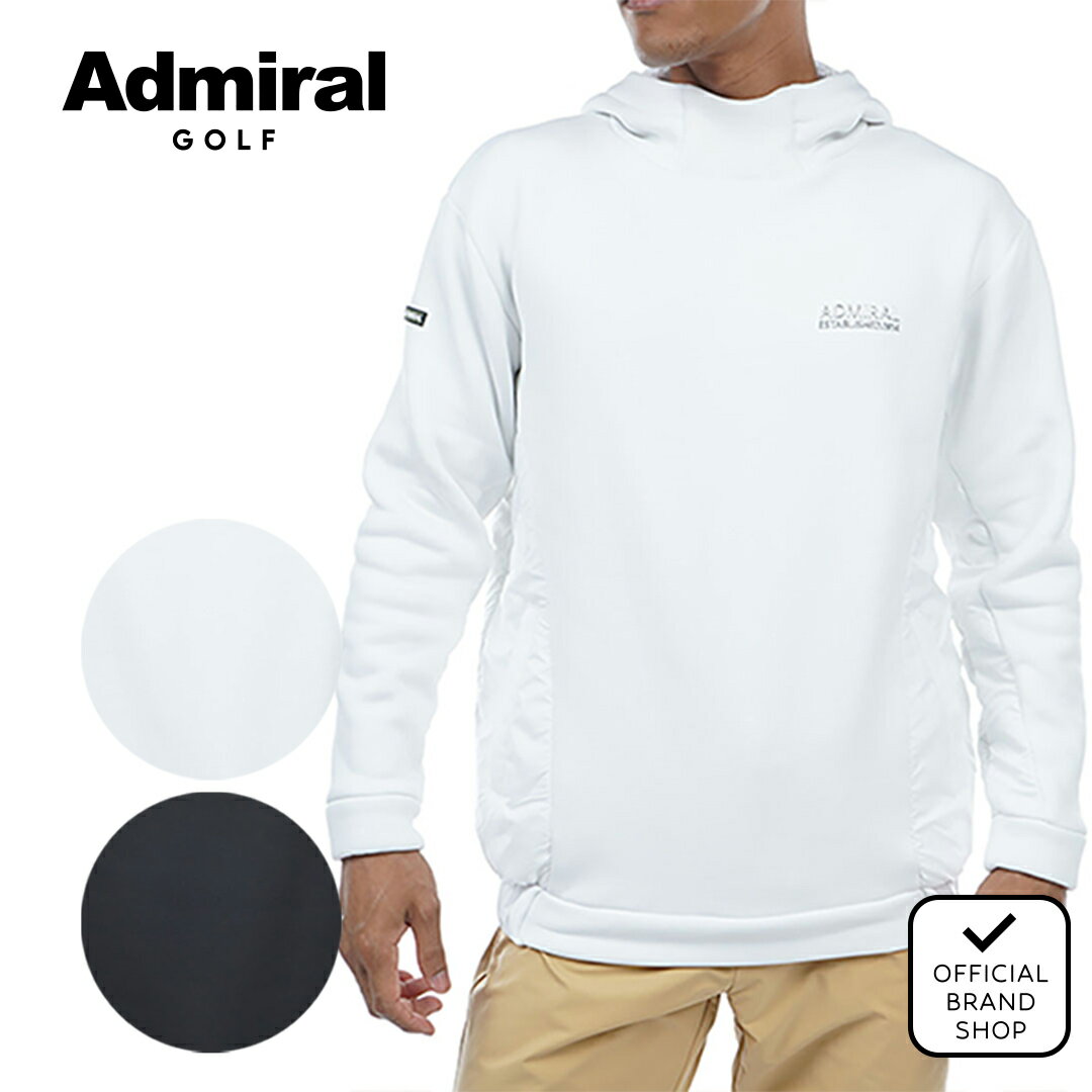 【40%OFF】【正規販売店】[Admiral GOLF] 23F 軽量裏フリース パフォーマンスフード ゴルフウェア トレーナー パーカー メンズ ゴルフ ウェア アウター アドミラル ADMA3A5 ヤマニゴルフ その1