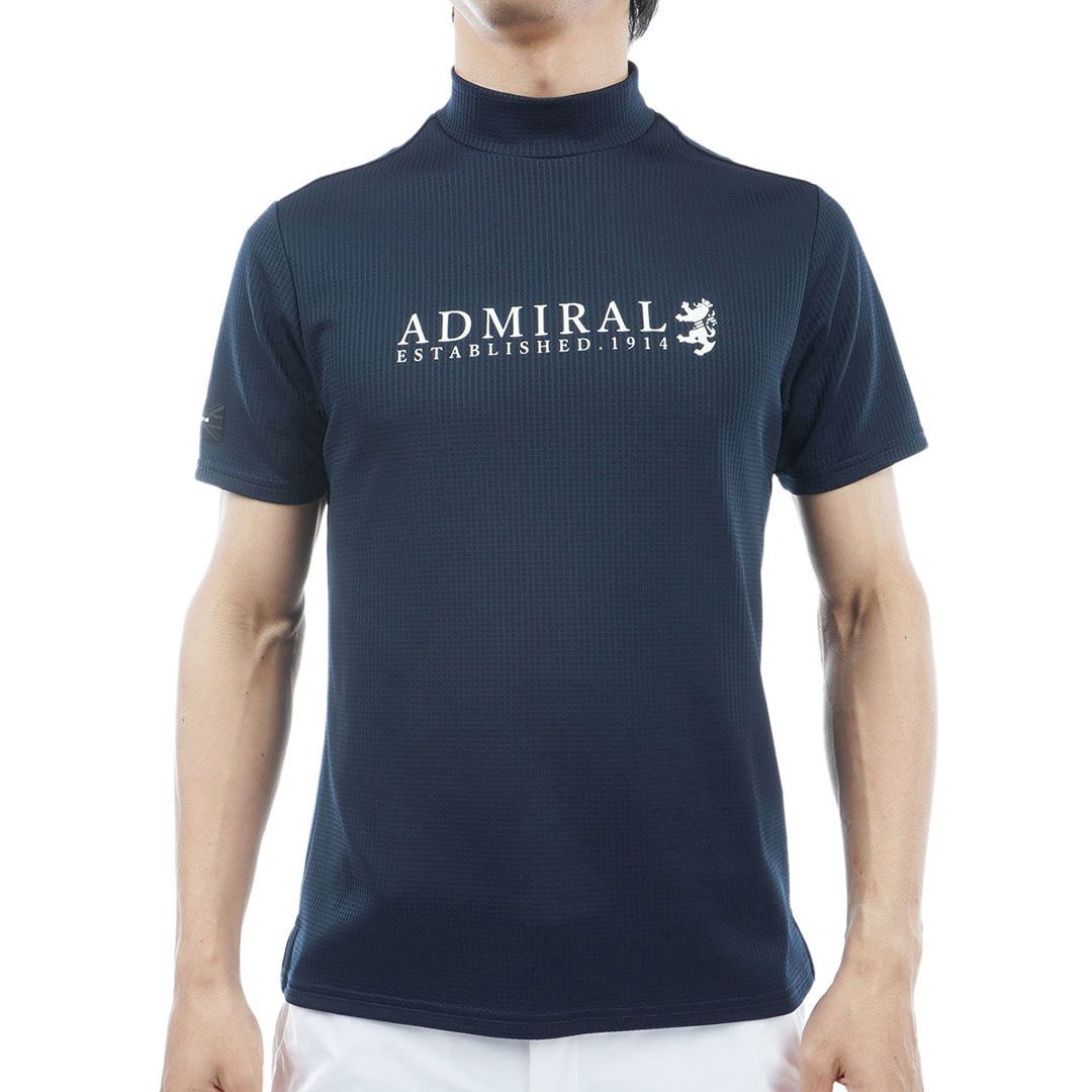 【40%OFF】【正規販売店】[Admiral GOLF] アクティブトラッド モックシャツ ゴルフウェア Tシャツ メンズ ゴルフ シャツ スポーティー ハイネック 半袖 春夏 アドミラル ゴルフ ADMA419 ヤマニゴルフ