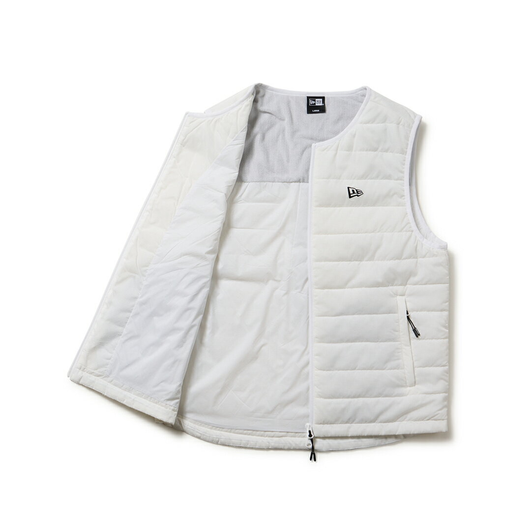 【正規販売店】[NEW ERA] [ゴルフ] インサレーティッド ベスト ホワイト ゴルフウェア ベスト メンズ ゴルフ ウェア アウター ニューエラ 14669879 ERMA5GV ヤマニゴルフ