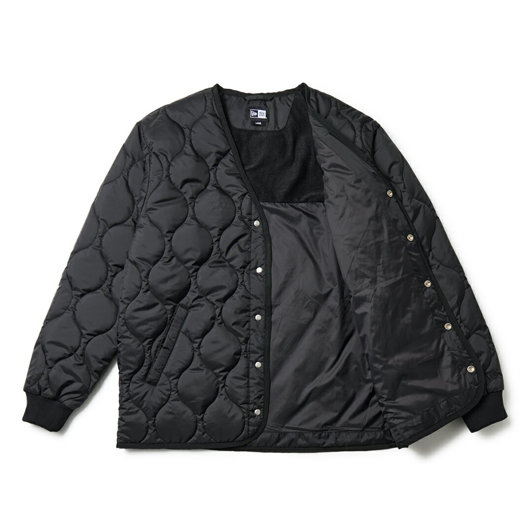 【正規販売店】[NEW ERA] [ゴルフ] インサレーティッド キルティング ジャケット ブラック ゴルフウェア ジャケット メンズ ゴルフ ウェア アウター ニューエラ 14669884 ERMA5H2 ヤマニゴルフ