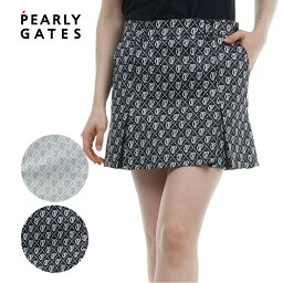 【PEARLY GATES】レディースPGモノグラム柄ジャガードスカート
