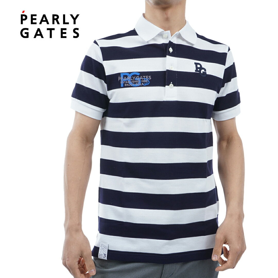 【10％OFF】【PEARLY GATES】メンズ35th カノコ半袖ポロシャツ ＜PG35th＞ パーリーゲイツ 4160203