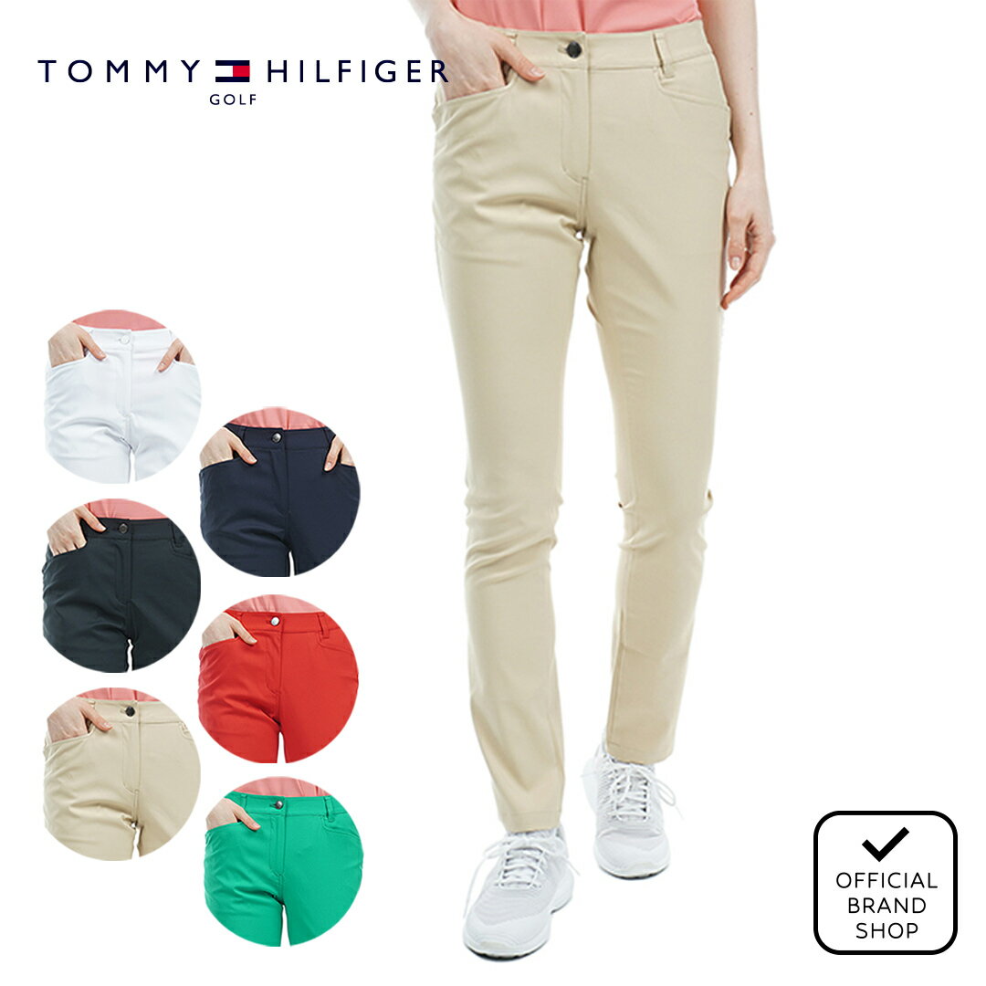 【50%OFF】【正規販売店】[TOMMY HILFIGER GOLF] レディース ストライプバックポケット ロングパンツ トミー ヒルフィガー ゴルフのサムネイル