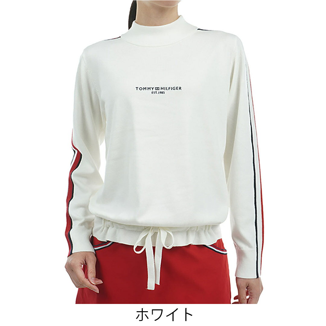 【30%OFF】【正規販売店】[Tommy Hilfiger Golf] トリコライン　ハイネックセ-タ- ゴルフウェア セーター ニット レディース ゴルフ ウェア シンプル ハイネック 初秋 合わせやすい コーデしやすい 秋冬 トミー・ヒルフィガー THLA471 ヤマニゴルフ