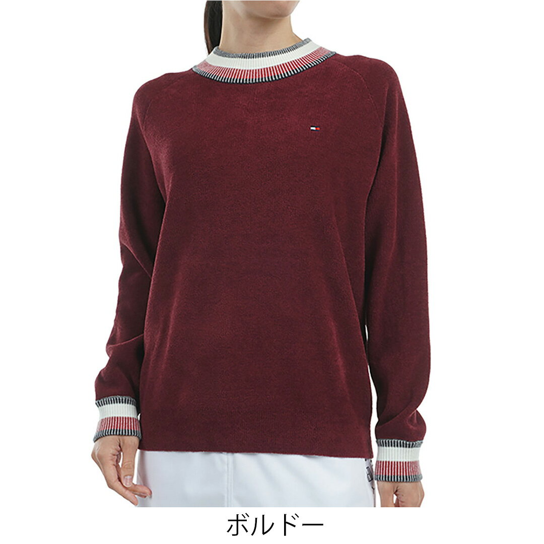【30%OFF】【正規販売店】[Tommy Hilfiger Golf] マシュマロモール　ハイネックセ-タ- ゴルフウェア セーター ニット レディース ゴルフ ウェア シンプル 秋冬 軽くて暖かい 合わせやすい コーデしやすい トミー・ヒルフィガー THLA479 ヤマニゴルフ