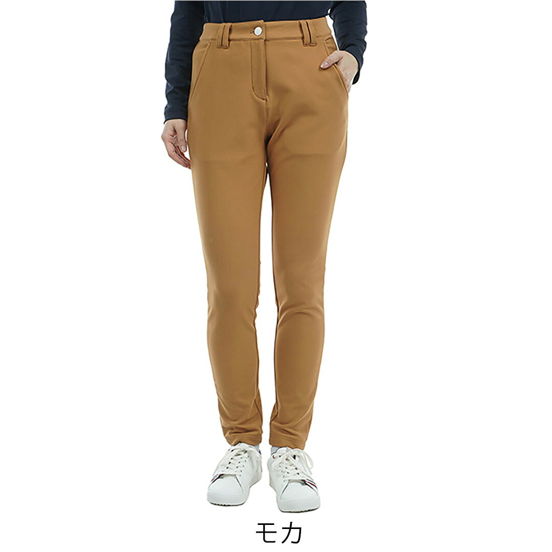 【30%OFF】【正規販売店】[Tommy Hilfiger Golf] ウォ-ムストレッチ　裏起毛スリムパンツ ゴルフウェア パンツ ボトムス レディース ゴルフ ウェア ストレッチ ハイテンション スポーティー シンプル ウエストゴム トミー・ヒルフィガー THLA489 ヤマニゴルフ