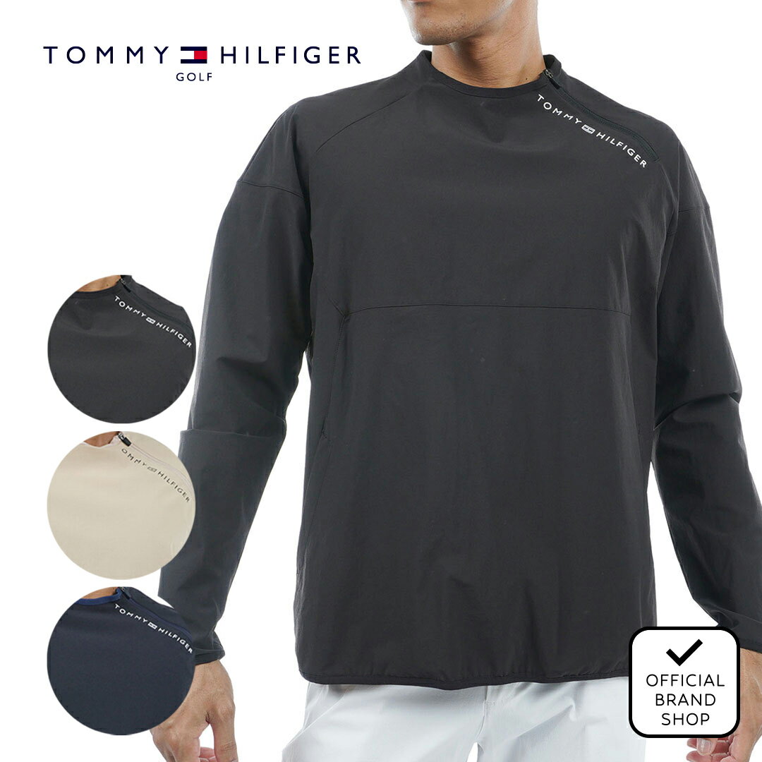 【正規販売店】[TOMMY HILFIGER GOLF] プルオーバー モックジャケット ゴルフウェア ジャケット メンズ ゴルフ ウェア アウター 撥水 ストレッチ ハイテンション かっこいい スポーティー 長袖 春夏 トミー ヒルフィガー ゴルフ THMA428 ヤマニゴルフ