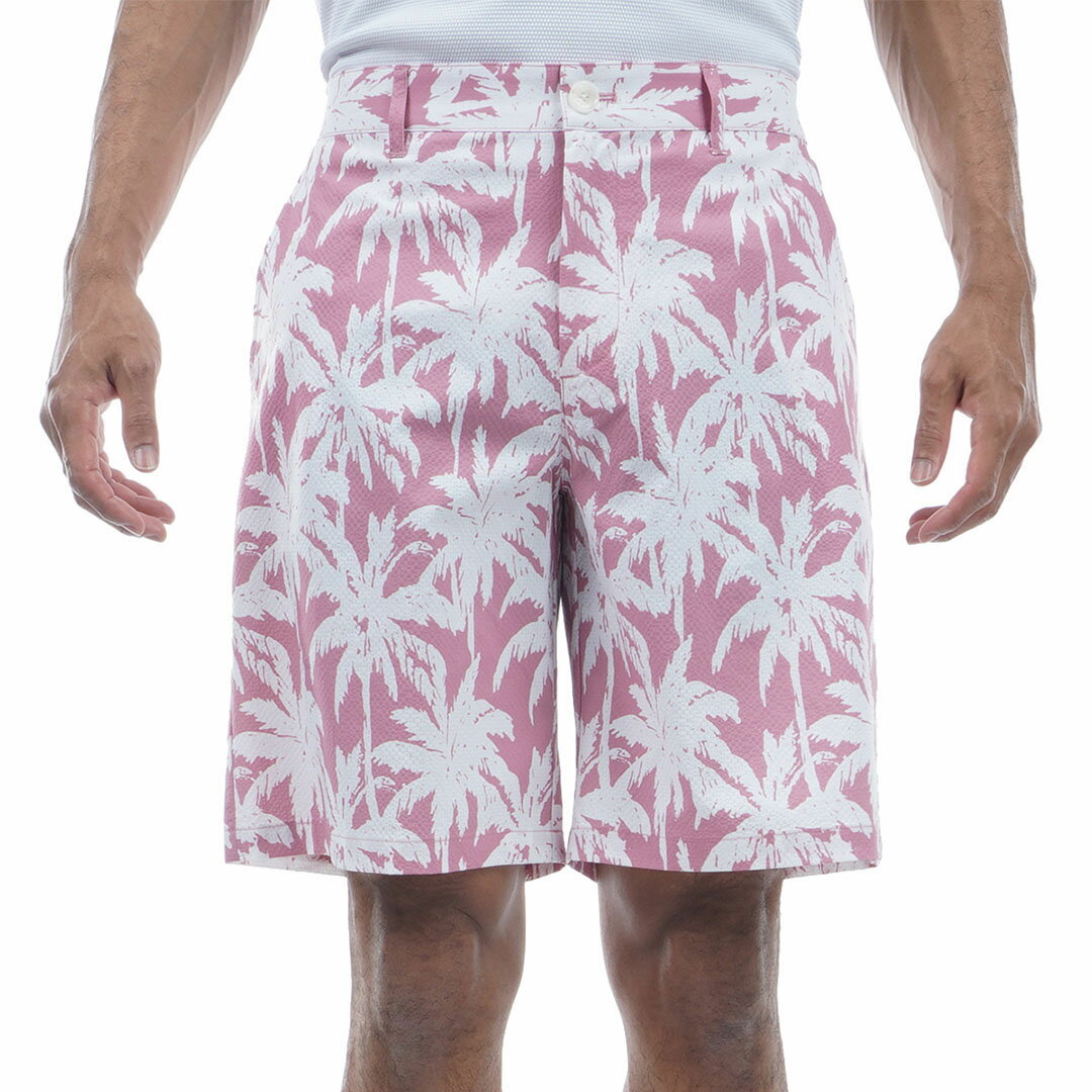 【30%OFF】【正規販売店】[Tommy Hilfiger Golf] パームツリー ショートパンツ ゴルフウェア パンツ ボトムス メンズ ゴルフ ウェア ストレッチ ハイテンション 短パン ウエストゴム 春夏 トミー ヒルフィガー ゴルフ THMA442 ヤマニゴルフ