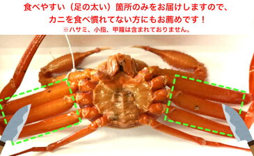 香住産の 調理済み 香住がに足【オマケ付き】 お刺身でもOK♪（紅ズワイガニ）ハーフポーション500g（足20-25本）[冷凍][香住かに足500g オマケ付き]