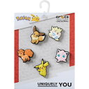 【クロックス/ジビッツチャーム/ポケモン キャラクター 5パック】crocs 25Q2 6/11 Jibbitz charms Pokemon Character 5 Pack 10015225(4)
