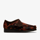 【送料無料】【クラークス オリジナルス/M ワラビー/牛柄】Clarks AW25 M Wallabee Brown Cow Print 26183756
