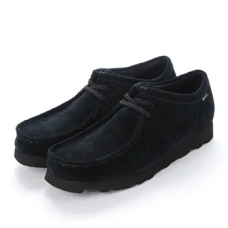 Clarks クラークスシューズ メンズワラビーブーツ ゴアテックス Wallabee GTX 26149449 メンズシューズ ブラック スエード