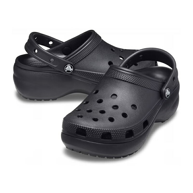 【22年ニューモデル】【23/24/25cm企画】【厚底/5cm】【プラットフォームサンダル】crocs 22SS クロックス サンダル クラシック プラットフォーム クロッグ ウィメン WOMEN'S CLASSIC PLATFORM CLOG Black 206750-001 レディースサンダル ブラック