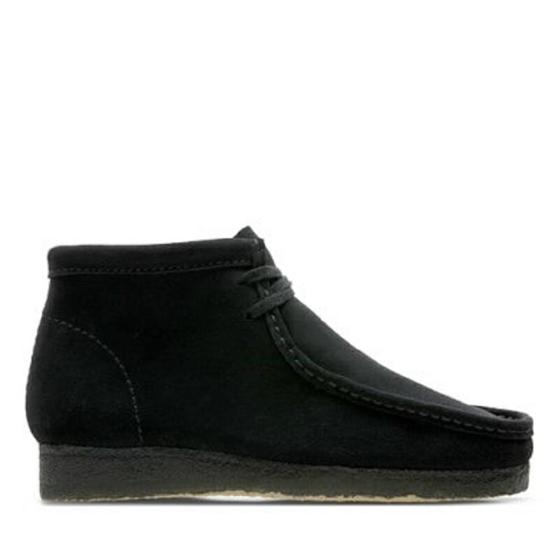 【送料無料】【定番モデル】Clarks C/O クラークスシューズ ワラビー ブーツ W Wallabee Boot Black Suede 26155521 レディースシューズ ブラック スウェード