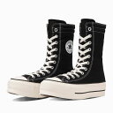 CONVERSE 23.11.24 ALL STAR (R) LIFTED KNEE-HI ブラック 31310210