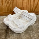 crocs 23SS クロックス サンダル メガクラッシュ サンダル CLASSIC MEGA CRUSH SANDAL White 207989-100 レディースサンダル ホワイト