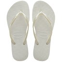 【ビーチサンダル】【スリム】havaianas C/O ハワイアナス スリム Slim White 4000030-0001 レディースサンダル ホワイト