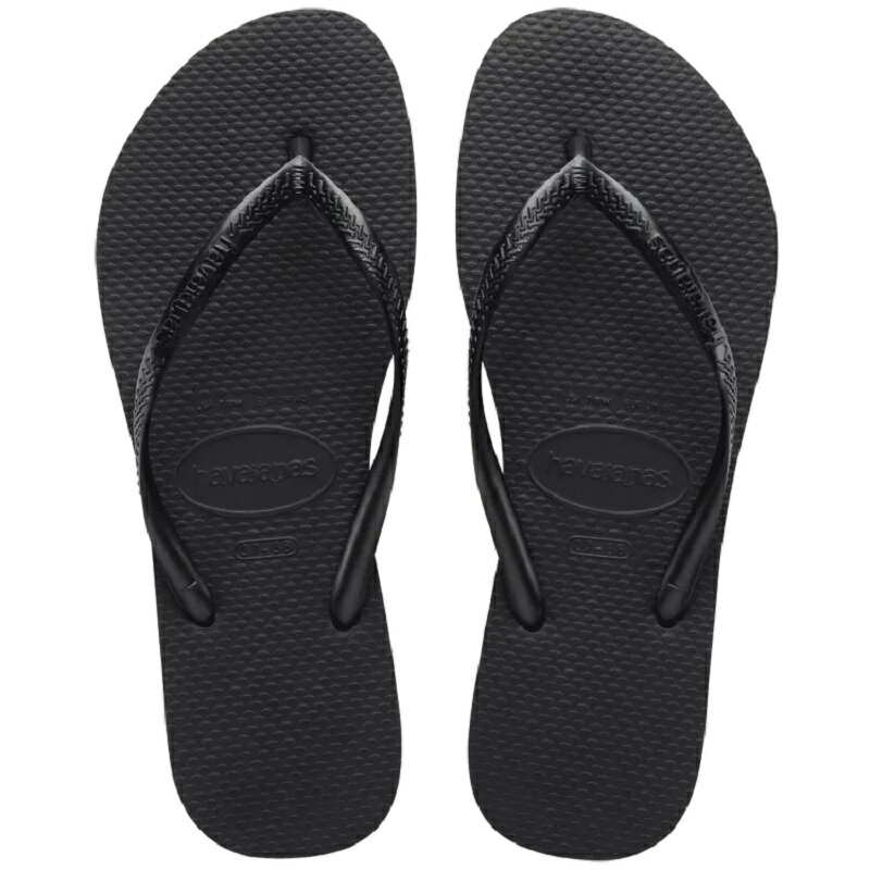 ハワイアナス 【ビーチサンダル】【スリム】havaianas C/O ハワイアナス スリム Slim Black 4000030-0090 レディースサンダル ブラック