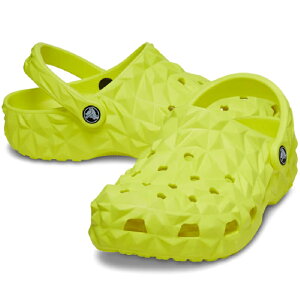 【男女兼用商品】【クラシック クロッグ】crocs 24SU クロックス クラシック ジオメトリック クロッグ CLASSIC GEOMETRIC CLOG Acidity 209563-76M