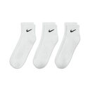 【22年ニューカラー】【ナイキ/アクセサリー】【ソックス/3足セット】NIKE HO22 ナイキ アクセサリー ナイキ 3P エブリデイ クッション クウォーター ソックス Nike 3P Everyday Cushion Quarter Socks SX7667-100 メンズ レディースソックス ホワイト/ブラック