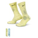 【ナイキ/ソックス/ナイキ エブリデイ プラス クッションド クルー ソックス (2足)】NIKE SP25 NIKE U NK ED CSH CRW 2P 144 CLRSPLH マルチカラー FJ0747-906