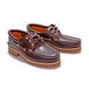 【送料無料】【定番モデル】ティンバーランド TIMBERLAND アイコン スリーアイ クラシックラグ HS 3 EYE LUG 50009 BURGUNDY メンズ モカシン 革靴 赤茶系