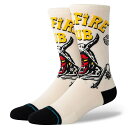 【スタンスソックス】【STRANGER THINGS コラボモデル】STANCE 24SU スタンス ソックス HELLFIRE VINTAGE WHITE A545B24HEL#VWH A545B24HEL-VWH ビンテージホワイト