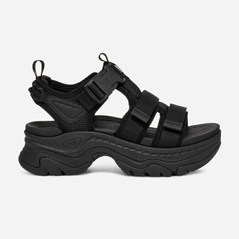 楽天山男footgear【サンダル】【ハリケーン】TEVA 25SS テバ レディース ハリケーン アンプソール ガイラ W HURRICANE AMPSOLE GAILA BLACK 1164570-BLK