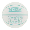 【タチカラ/6号球/ホワイトハンズバスケットボール/アウトドア用】TACHIKARA BASKETBALL WHITE HANDS SB6-219 ホワイト/ライトアクア