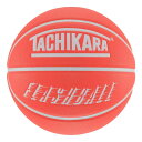 【タチカラ/7号球/フラッシュボール/バスケットボール/アウトドア用】TACHIKARA BASKETBLL FLASHBALL SB7-2030 ホットレッド