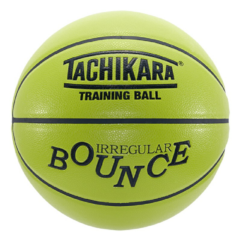 TACHIKARA BASKETBALL タチカラ ボール　イレギュラーバウンスバスケットボール TRAINING BASKETBALL-IRREGULAR BOUNCE- TB7-102 メンズボール ネオンライム/ブラック 合成皮革 トレーニング用