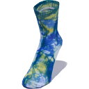 【ソックス】【タイダイ】【オーガニックコットン】THE NORTH FACE 23SS ザ・ノースフェイス タイ ダイ クルー TIE DYE CREW スパーソニックブルー NN82312-SS ユニセックス ソックス