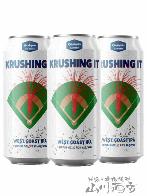 Krushing It ( クラッシング イット ) WC IPA 473ml 缶 × 3本セット / Los Angeles Ale Works【 8703 ..