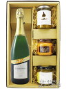 ヴァン・ムスー・ブラン・ド・ブラン・シャルドネ・ブリュット 750ml + おつまみ3種セット 【 8495 】【 フランス スパークリングワイン・おつまみセッ...