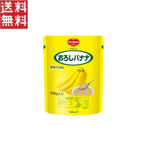 キッコーマン デルモンテ おろしバナナ 500g 1袋