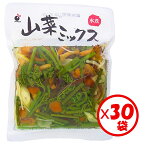 【山菜水煮ミックス】【送料無料】お得な箱買い「使いきりパック！ 山菜ミックス80g」×30袋入り【うどん、そば、和え物、炒め物、山菜ごはん、和風パスタ、芋づる、わらび、細竹、えのき茸、きくらげ、なめこ、山菜ミックス 水煮 山菜水煮 山菜の水煮 使い切り 常温保管可】