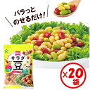 【送料無料】 パラっとカラフル 国産サラダ豆 120g 20袋【国産原料 サラダ豆 トッピング 水切り不要 水洗い不要 すぐに使える スープにも】【富山県産大豆使用 大豆 金時豆 青大豆のミックス】