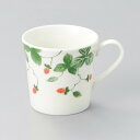 野イチゴ赤 軽量 マグカップ 日本製 美濃焼 陶器 軽い おしゃれ かわいい マグ コーヒーカップ ティーカップ コップ カフェ 紅茶 お茶