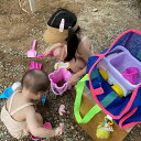 メッシュバッグ ビーチバッグ トートバッグ ハンドバッグ 手提げバッグ 大人 子ども キッズ バッグ 大きいサイズ 大容量 海辺 ビーチ 温泉 プール 海水浴 可愛い バッグ 3色