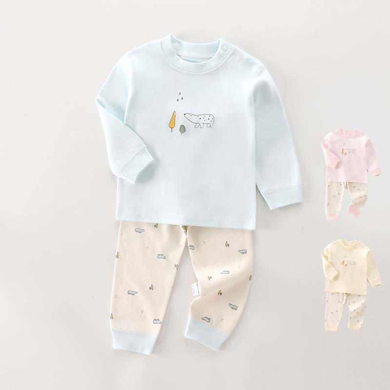 セットアップ キッズ 綿100％ ベビー服 女の子 男の子 ルームウェア 上下セット 春秋冬 新生児 赤ちゃ..