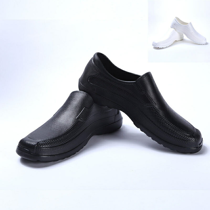 コックシューズ 黒 白 厨房靴 滑りにくい キッチン ホール 飲食店 EVA素材 軽い ブラック ホワイト 軽量 耐油 耐滑 防水 抗菌 防臭 撥水 疲れにくい...