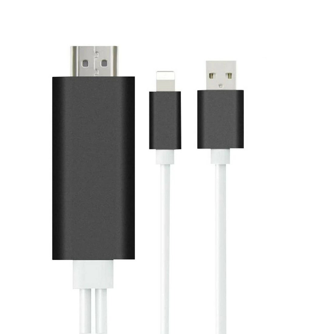 HDMI Ѵ֥ 饤ȥ˥ Lightning iPhoneDigital AVץ  ƥ³֥ ӥǥǥå YouTube TV ̤ȲƱ ץ iPhone/iPad Բġ