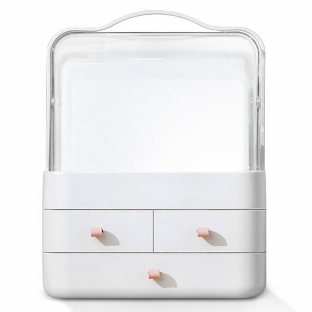【最安値挑戦中!】 メイクボックス コスメボックス 化粧品収納ボックス メイクケース 大容量 便利な取っ手付き 小物入れ 引き出し式 卓上収納