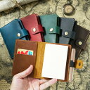 【10%OFFクーポン配布中!】手帳 ノート メモ帳 システム手帳 本革ノート 手帳カバー トメモ帳 本革 ミニラベラーズノート 黒革の手帳 日記ノート ノート...