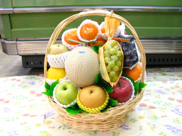 果物かご　くだものかご　果物お歳暮　フルーツ水果 fruit送料無料