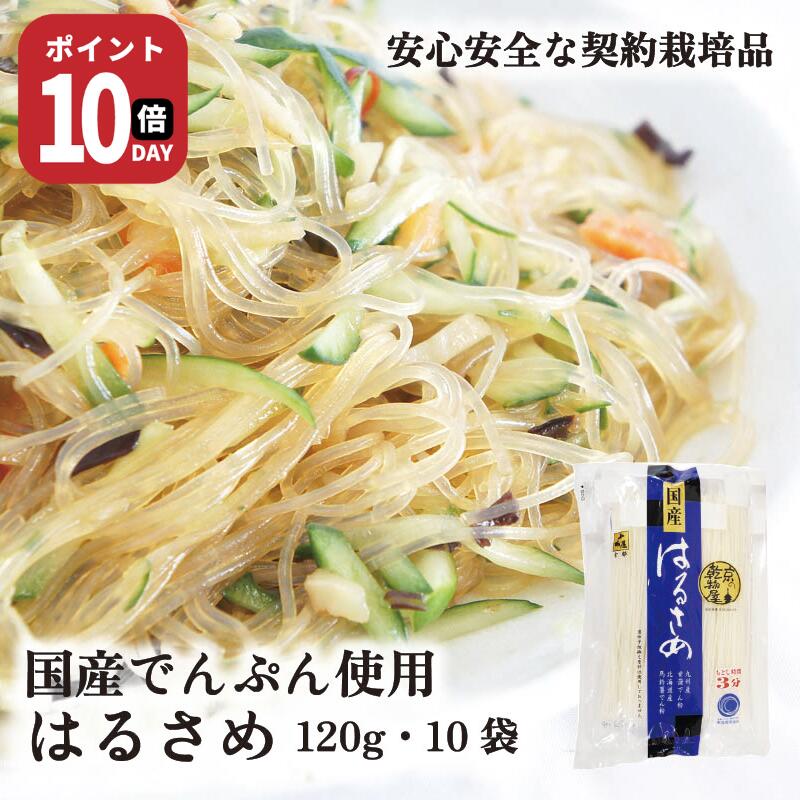 【21日-27日1時59分まで ポイント10倍】国産はるさめ 120g 10袋 送料無料 山城屋 公式 伝統 ケース販売..