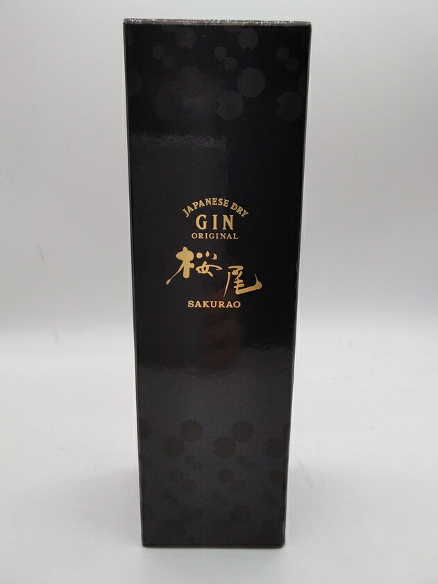 桜尾 中国 SAKURAO GIN ORIJINAL 700ml 箱入り 1本 訳あり商品裏ラベル不良